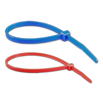 Multi-colored, multi-sized 50lb strength nylon cable ties