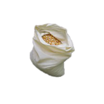 Durable light weight, strong cotton sheeting bag in open mouth style
