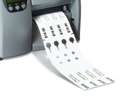 Heavy duty End to End strip tags made from plastic stock to be used with thermal printers